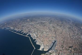 Vue aérienne de Marseille