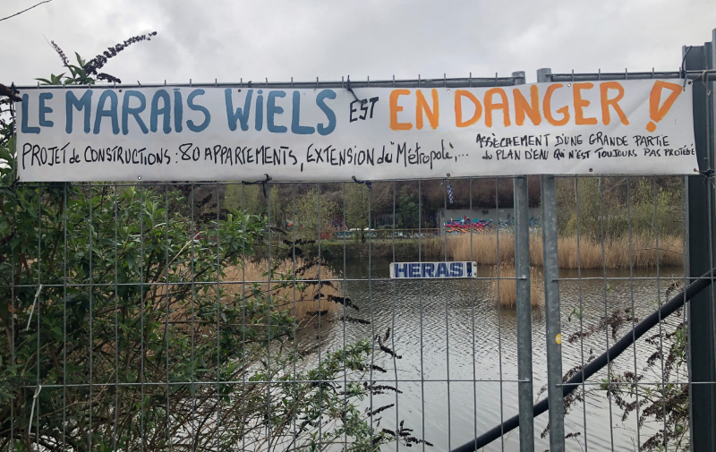 Figure 6. Contestation au marais Wiels