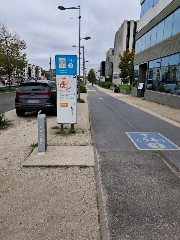 Figure n°3. Marquages de la ligne 3 du ReVe de Bordeaux Métropole