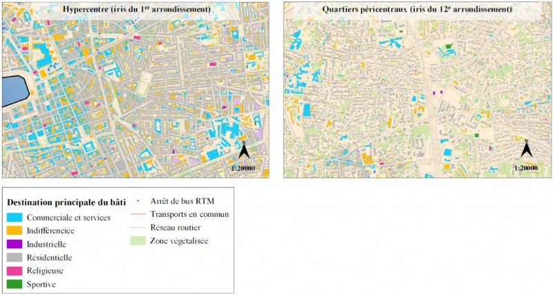 L’intensification urbaine en contexte. Figure 1. Comparaison entre hypercentre et quartiers péricentraux à Marseille