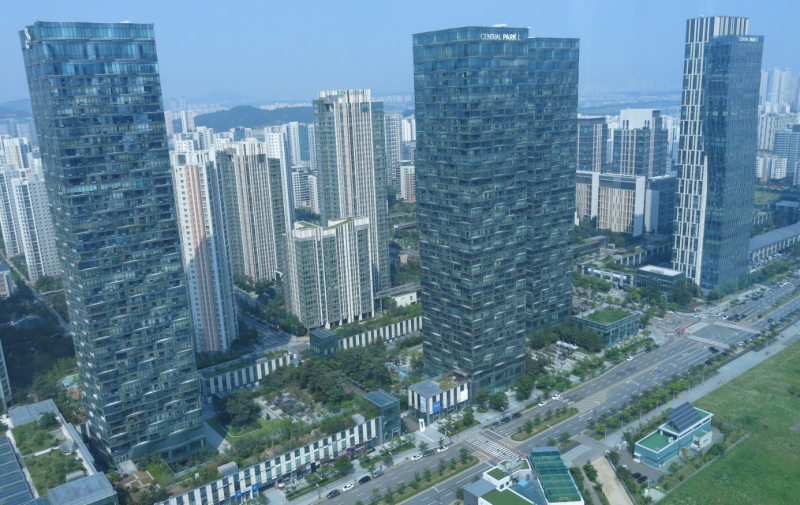 Figure 1. Complexe d’appartements (apateu danji) à Songdo en Corée du Sud, 2022