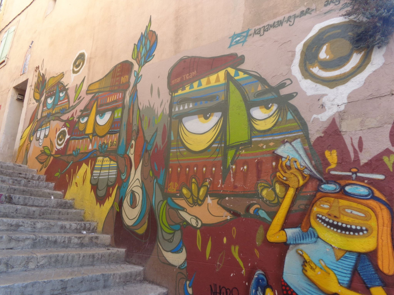 Image 1. Street art, quartier du Panier à Marseille.