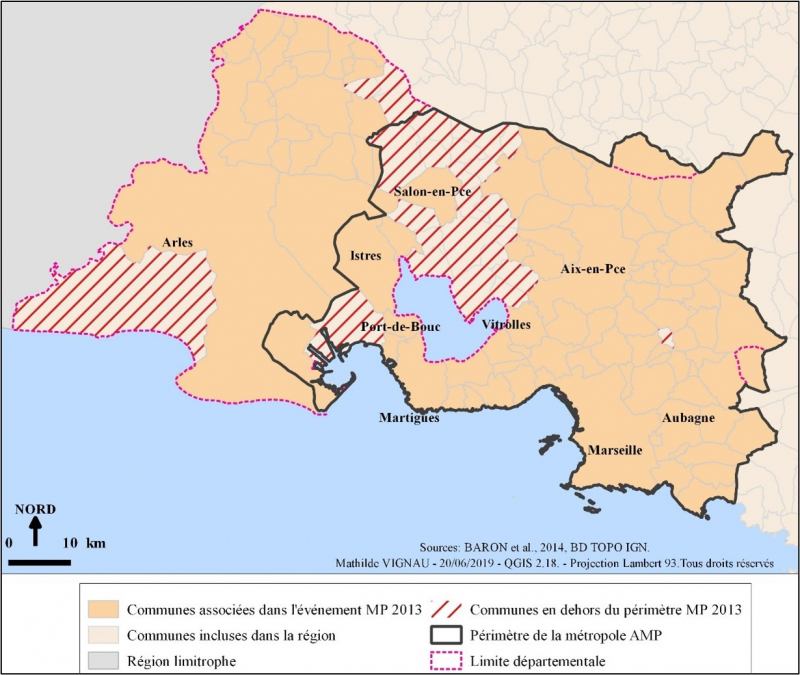 Figure 1. Marseille-Provence, la création ex nihilo d’un territoire politique comme support de l’événement culturel MP 2013 